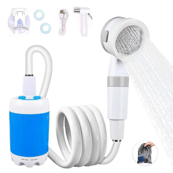 Portable, Rechargable, Outdoor Camping Shower Waterproof 5000mAh Rechargeable Battery Powered For Hiking Traveling