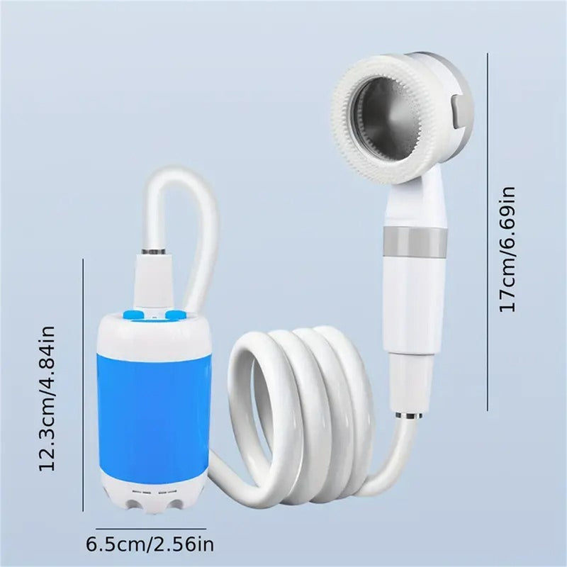 Portable, Rechargable, Outdoor Camping Shower Waterproof 5000mAh Rechargeable Battery Powered For Hiking Traveling