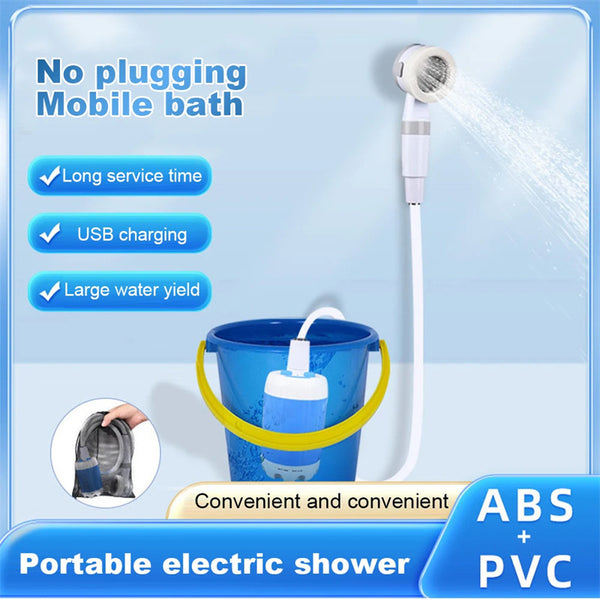 Portable, Rechargable, Outdoor Camping Shower Waterproof 5000mAh Rechargeable Battery Powered For Hiking Traveling